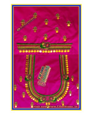 magenta pink blouse kasul work Design maggam work